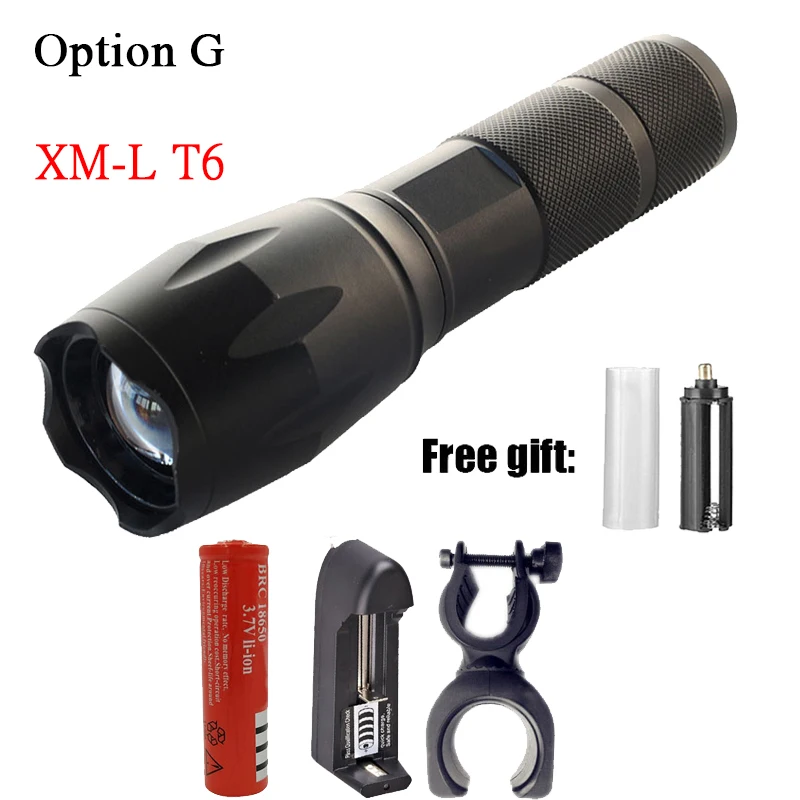 Option G Z20Litwod 1515 CREE XHP70 светодиодный светильник-вспышка 20000LM алюминиевый сплав масштабируемый фонарь Тактический Защитный фонарь для кемпинга походный светильник - Испускаемый цвет: Option G