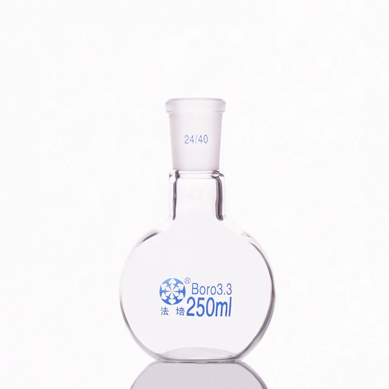 Single standard mouth -bottomed flask,Capacity 250ml and joint 24/40,Single neck round flask