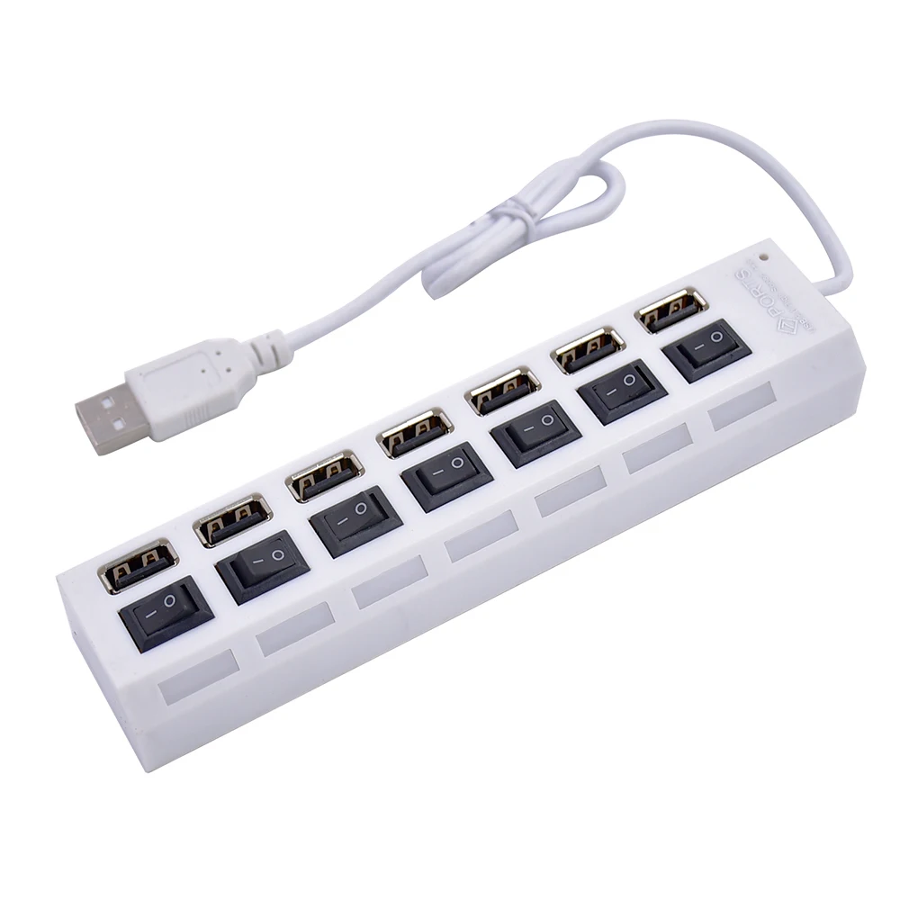 Высокоскоростной 4/7 порт USB концентратор 2 0 многопортовый usb адаптер с