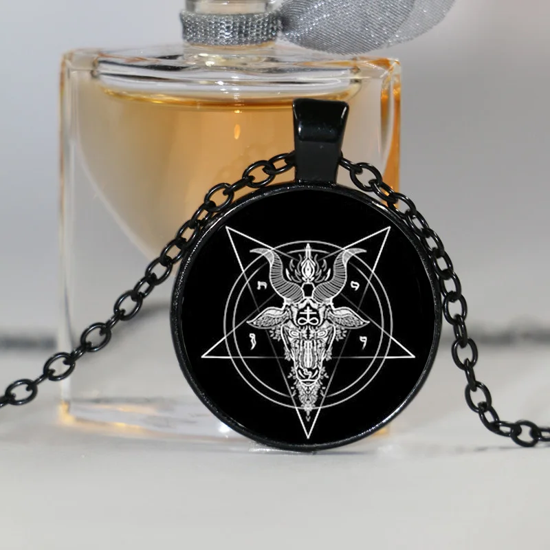 Художественное стекло кабошон ожерелье бронзовая цепочка Винтажное колье