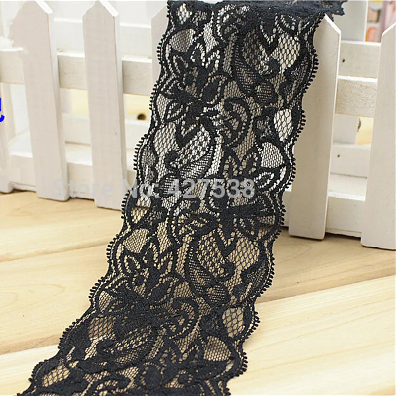 8 см Ширина эластичная кружевная отделка ленты ткани швейный материал DIY