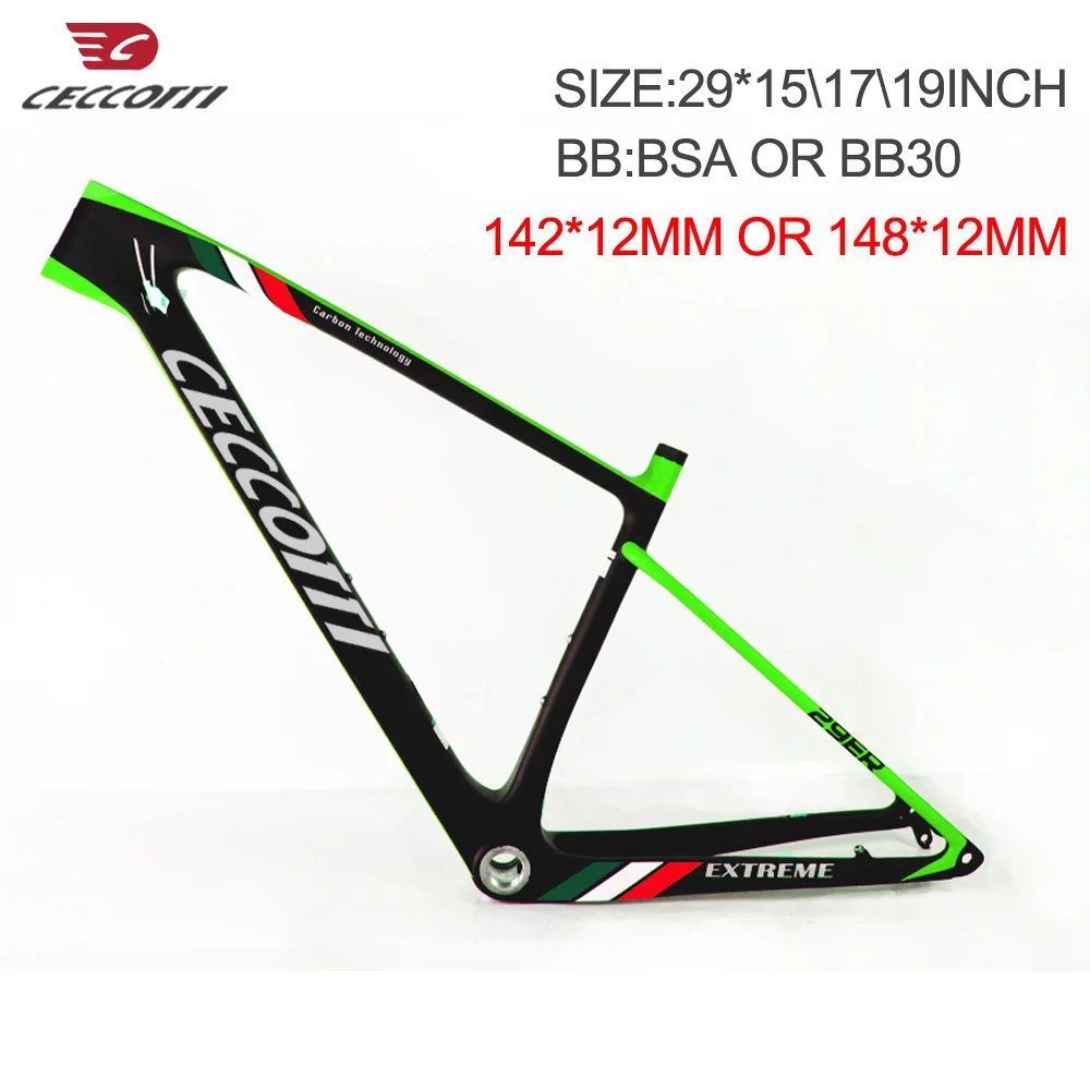 Новая Геометрическая углеродная рама для горного велосипеда ceccotti новая 29er