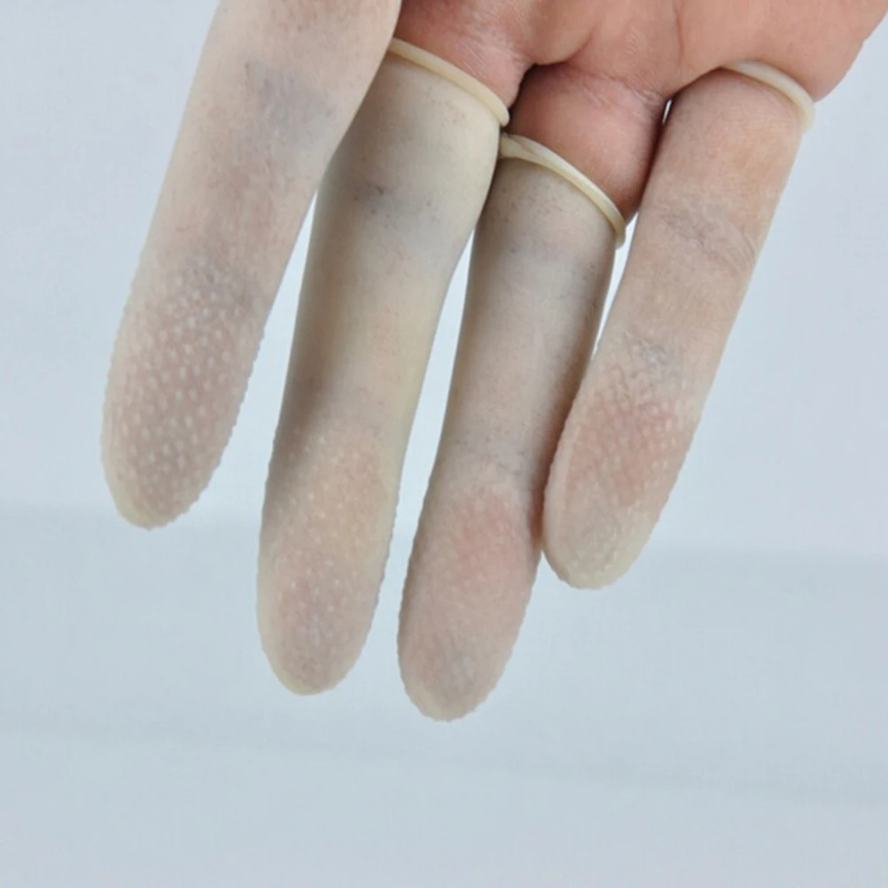 

100Pcs Nail Art Latex Rubber Finger Cots Protector Gloves Tools Feminine Hygiene Product for Health Care Supplies