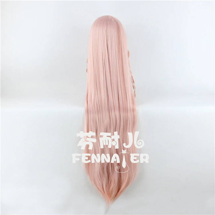 110 см/4" Женский VOCALOID3 Library IA косплей парик IA розовые длинные волосы с косами парик костюмы