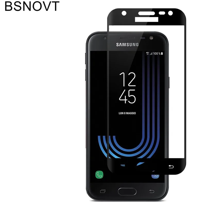 2 шт протектор экрана для Samsung Galaxy J3 2017 стекло закаленное Полное j330 Версия