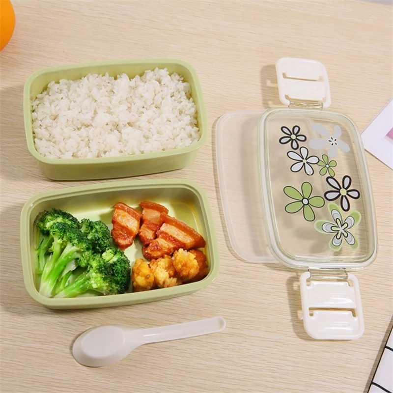 1200 мл здоровый материал коробки для обедов двойной слои Bento микроволновая печь