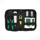 8 шт.компл. RJ45 RJ11 RJ12 CAT5 CAT5e портативный LAN Сетевой ремонтный набор инструментов Utp сетевой Кабельный тестер плоскогубцы обжимной инструмент вилка Terow