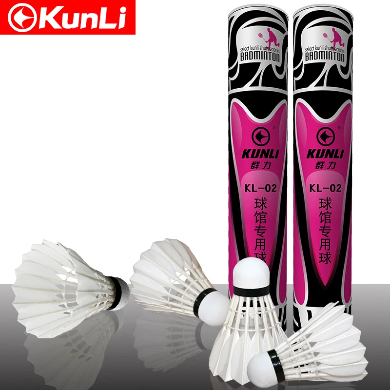 promotion!!!hot sale  KUNLI-02 kunli silver 2 duck feather badminton Shuttlecock for professional training 5tube/1 lot