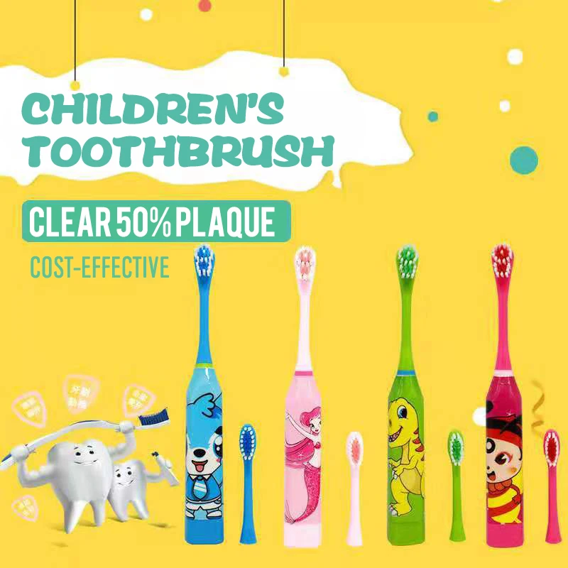 Children Electric Toothbrush Thirty Days Lasting Endurance Rotate Swing Cleaning Teeth ChildrenToothbrush | Красота и здоровье