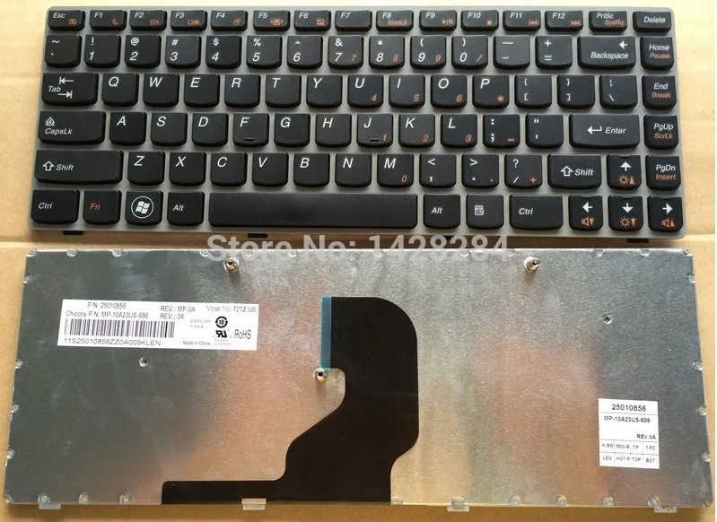 

SSEA New laptop US black Keyboard For Lenovo Z460 Z460A Z460G Z465 Free Shipping