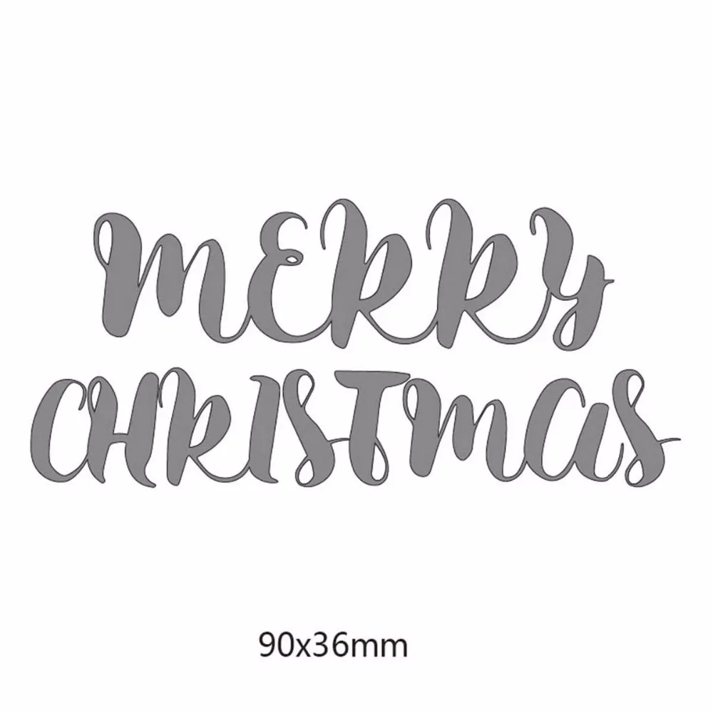 Пресс-формы с надписью &quotmerry christmas&quot металлические трафареты для сделай сам