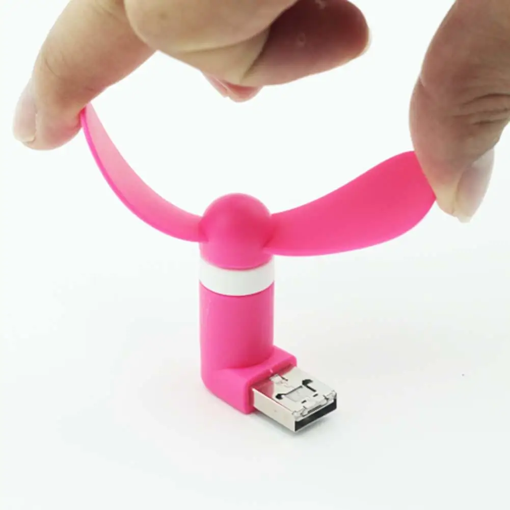 Портативный мини вентилятор для телефона Android ноутбук ПК Супер Бесшумный USB кулер