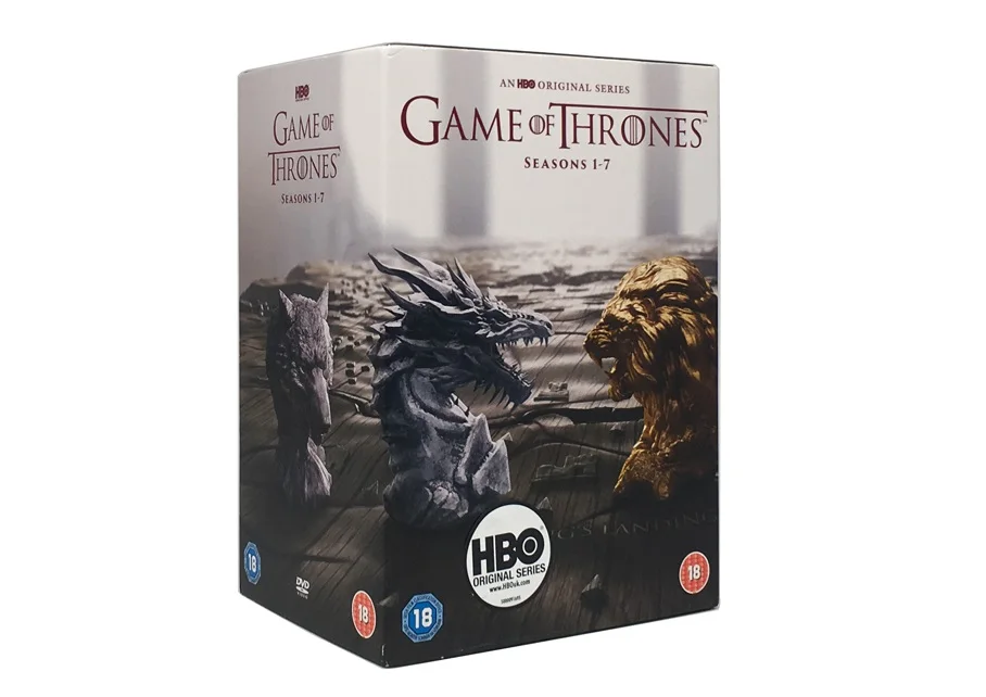 Игра престолов Сезон 1 2 3 4 5 6 7(34 DVD дисков) набор английских коробок