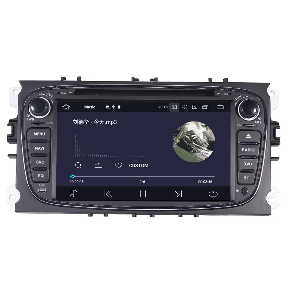 Автомобильный DVD-плеер Android 9 0 2din для Ford Focus 2004-2011 FORD MONDEO FOCUS Kuga Galax MK3 Wi-Fi 4G GPS Bluetooth -