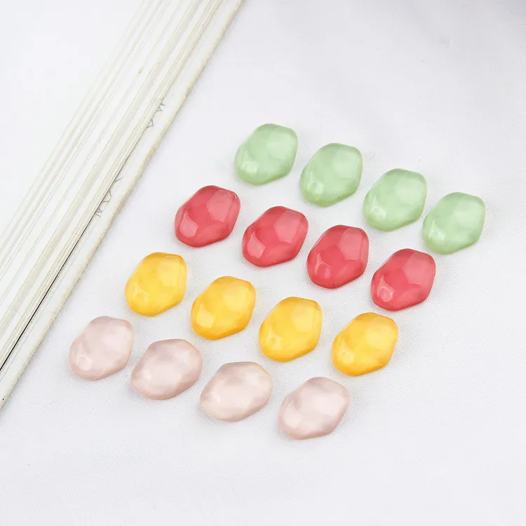 

DIY Solid Color Irregular Shaped Fresh Spacer Earrings Jewelry Accessories Materials 10pcs