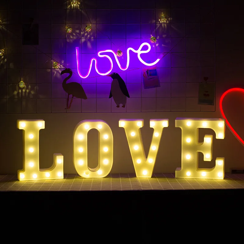 Предложенный реквизит с буквенным фонарем I LOVE YOU дистанционное управление