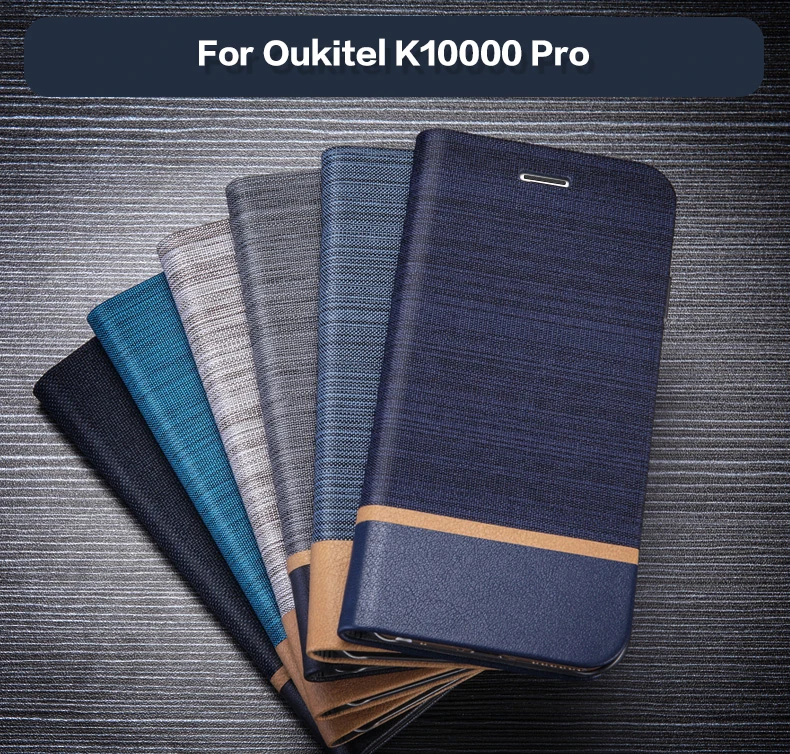 Деловой чехол из искусственной кожи для Oukitel K10000 Pro мягкий силиконовый ТПУ книги с