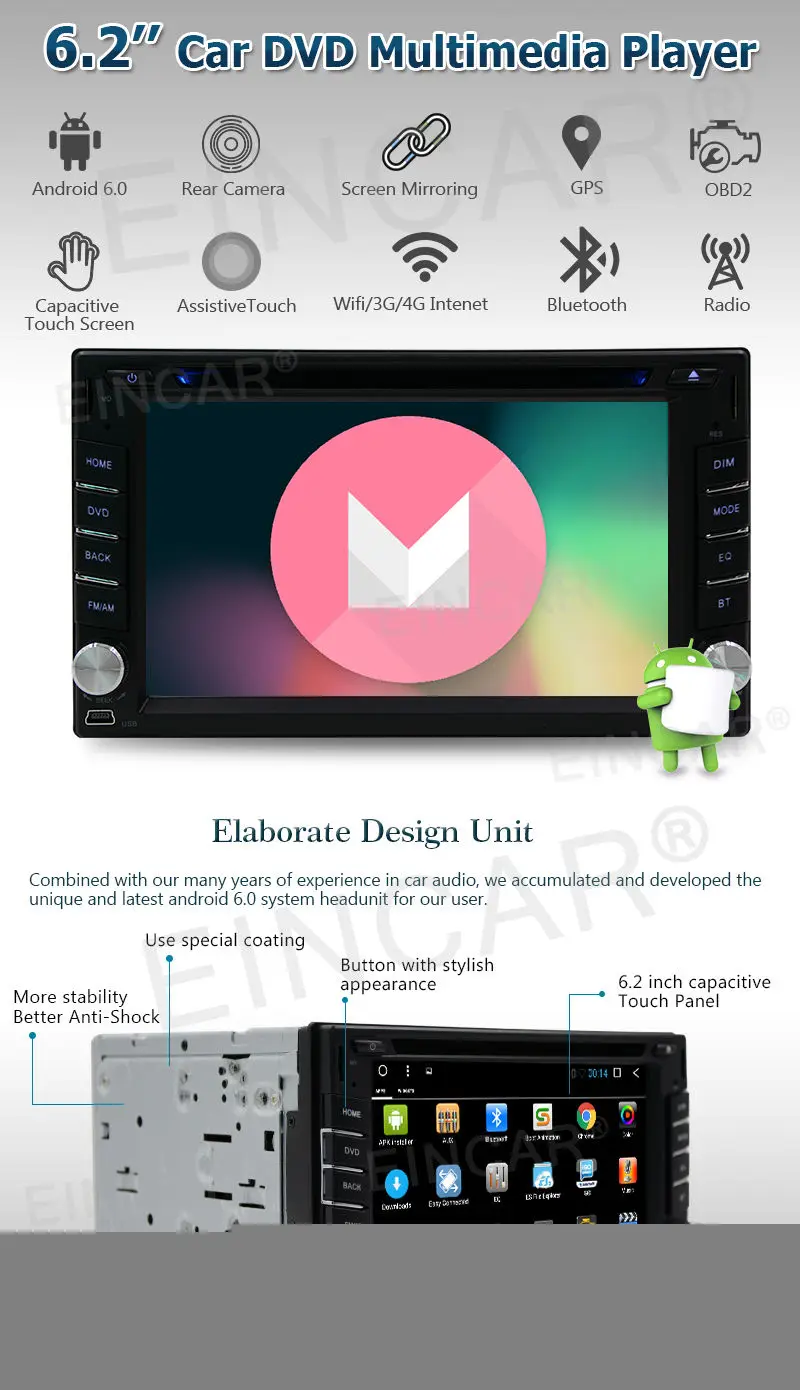 Четырехъядерный Android 6 0 wifi автомобильный Радио Стерео dvd плеер gps Navi + камера