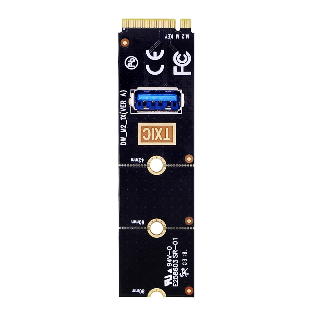 CHIPAL NGFF M.2 для USB 3 0 переносная карта M2 M Key адаптер PCI E 1x до 16x переходная