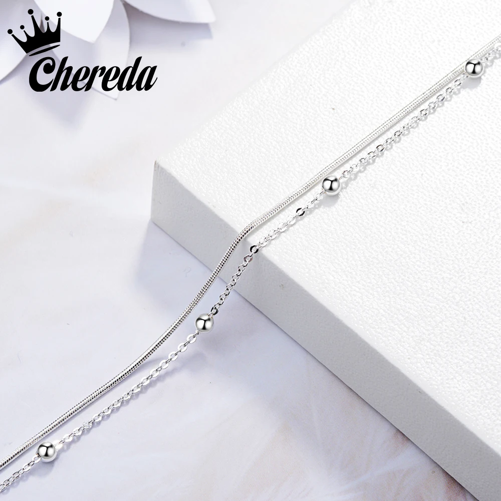 Chereda двухслойные корейские модные ювелирные изделия женские изогнутые браслеты