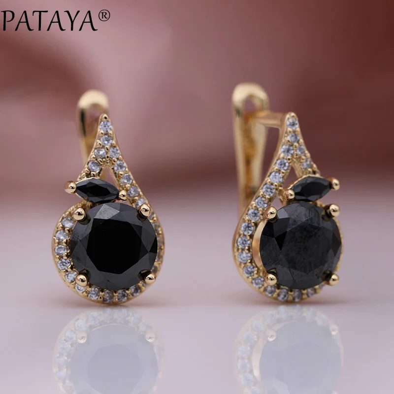 Серьги-подвески PATAYA женские изящные висячие украшения в виде лошадиного глаза из