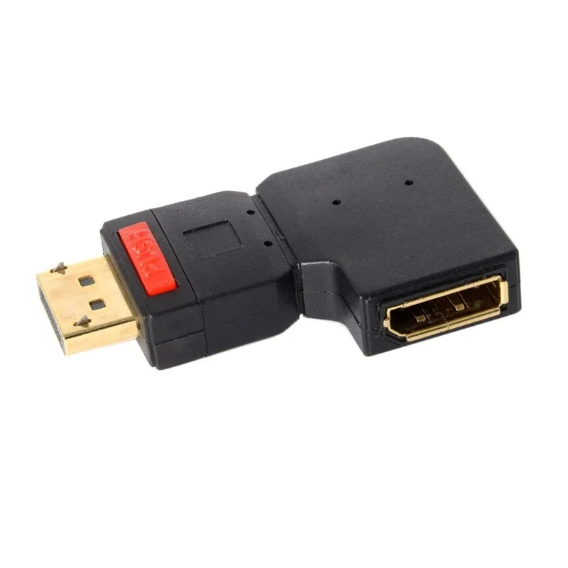 Стандартный DP 4K 90 градусов порт дисплея от штекера к гнезду удлинитель левый