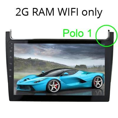 Polo1 2012-2017 2G Sinosmart Android 8,1 автомобильный навигационный радиоприемник для Volkswagen Polo Passat 2012 2013- gps 2din 2.5D ips/QLED экран - Цвет: Polo1 2012-2017 2G