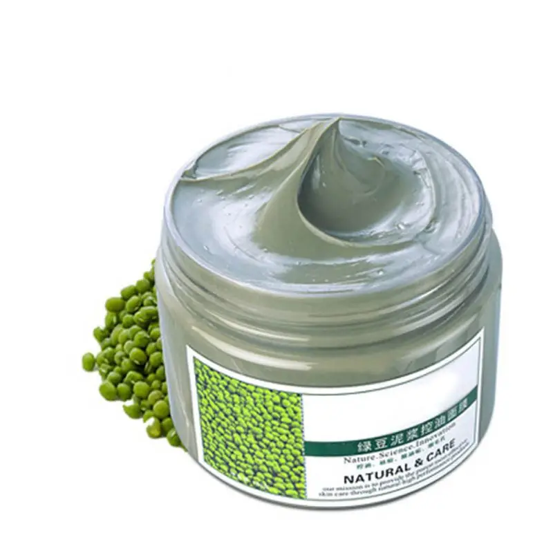 

110g Mung Bean Mud Oil Black Head Control Acne Mask Clean Treatment Blackhead Remove Skin BV4