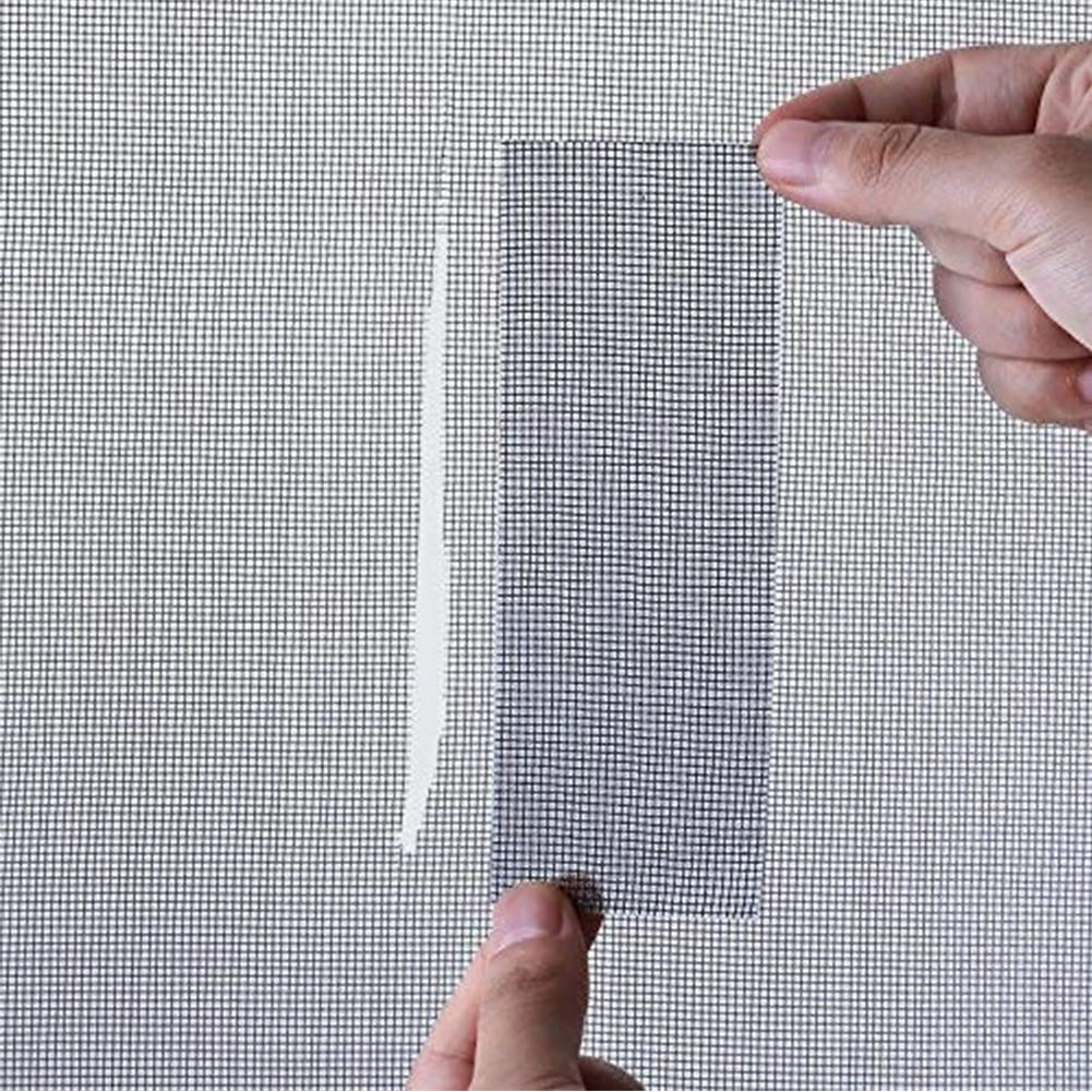 1 Roll Tape Black Universal Strong Adhesive Easy Apply Repair Covering Mesh Sticky Fiberglass Patch Window Screen Durable | Обустройство