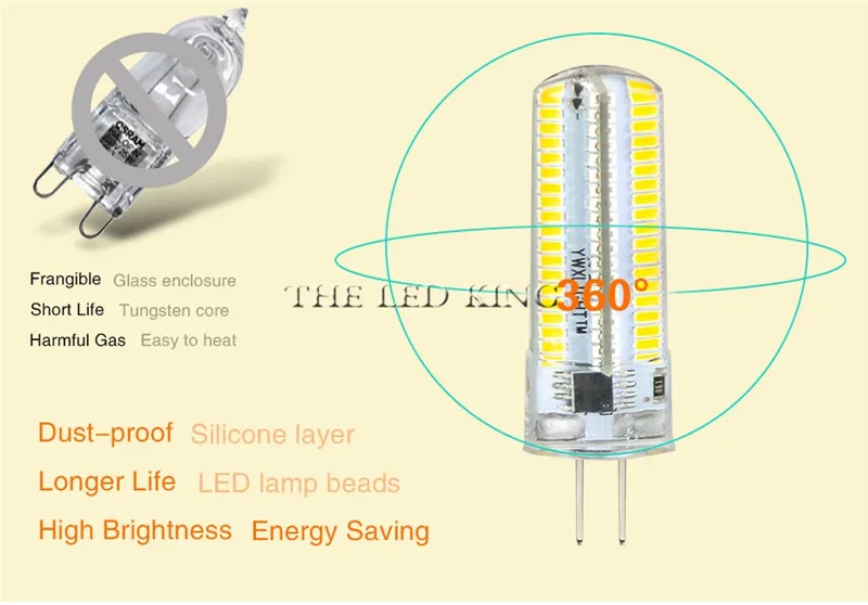 Новинка 1 шт 540 люмен 3 Вт 6 Вт G4 LED 12 В AC DC 24/48 X3014 SMD лампа