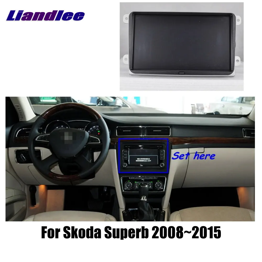 Liandlee " для Skoda Superb 2008~ автомобильный радиоприемник для Android плеер с gps-навигатором карты HD сенсорный экран ТВ Мультимедиа без CD DVD