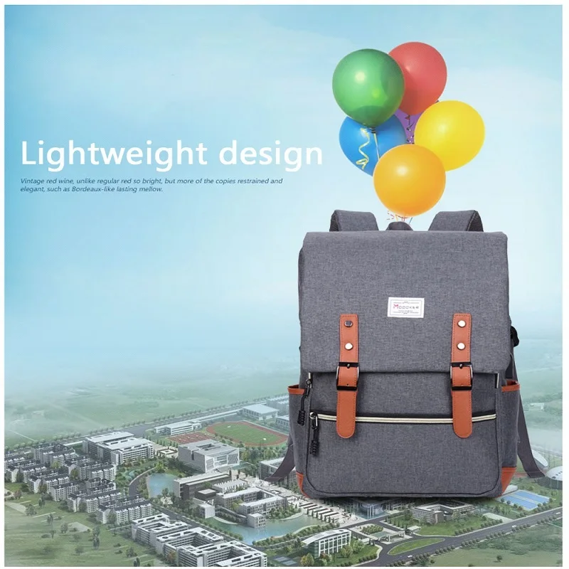 Рюкзак Modoker Корейский унисекс внешний USB рюкзак с защитой от кражи Женский ранец