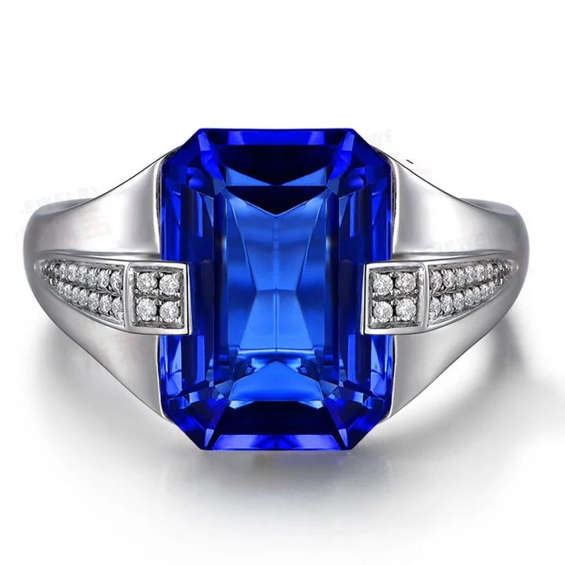 4 color Fashion trend women's Zircon Copper jewelry Engagement &amp Wedding birthday gift Ring Size 8-15 #013 | Украшения и