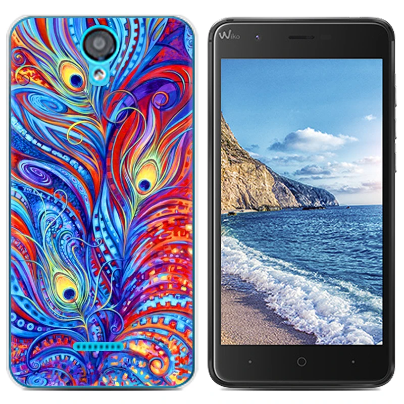 Для Coque Wiko Harry 5 0 дюймов чехол Роскошный мультяшный ТПУ для мягкий силиконовый