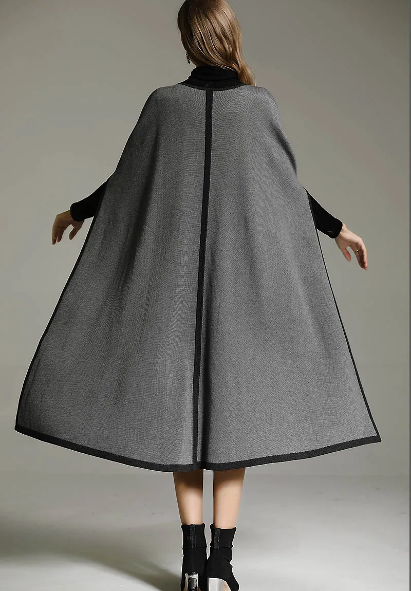 Женский винтажный шерстяной плащ с цветочной вышивкой элегантная Свободная