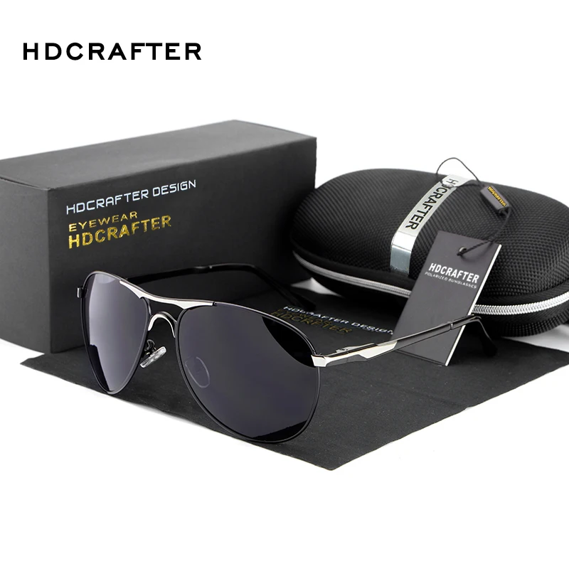 HDCRAFTER, брендовые, дизайнерские, поляризационные солнцезащитные очки, мужские, крутые, солнцезащитные очки, для мужчин, защита от уф400 лучей, очки, аксессуары для мужчин