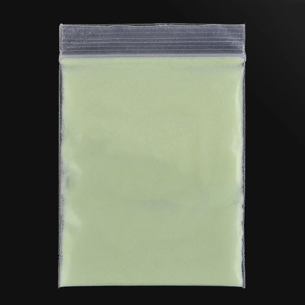 Yellow Green 10 г Супер яркий светится в темноте экологический Флуоресцентный порошок DIY Художественный пигмент погружающийся порошок для ногтей светящийся порошок - Цвет: Yellow Green