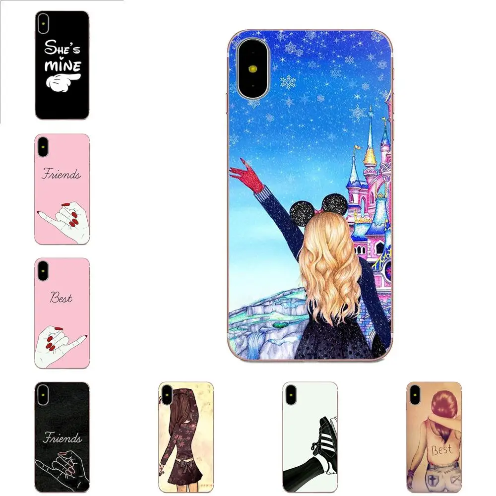 Для Huawei P8 P9 P10 P20 P30 Mate 7 8 9 10 20 Lite Plus Pro 2017 TPU мобильный телефон лучшие друзья