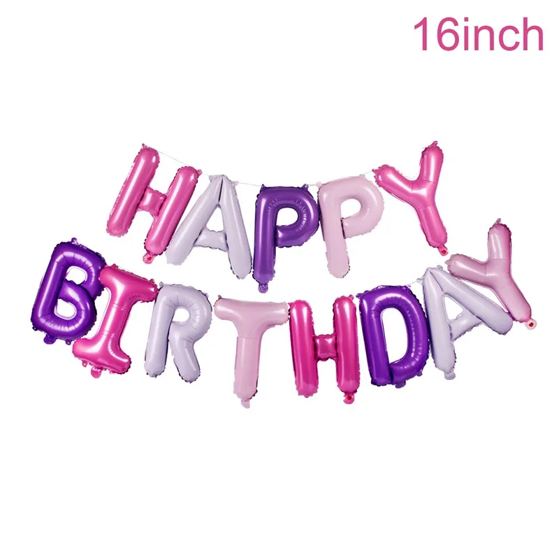 Mixed happy birthday FENGRISE 17 шт. Синий Розовый шара с цифрой «шары с днем рождения» 1st украшения для вечеринок по случаю Дня рождения детская футболка для мальчиков и девочек, партия клипсы для воздушных шаров, номер - Цвет: Mixed happy birthday
