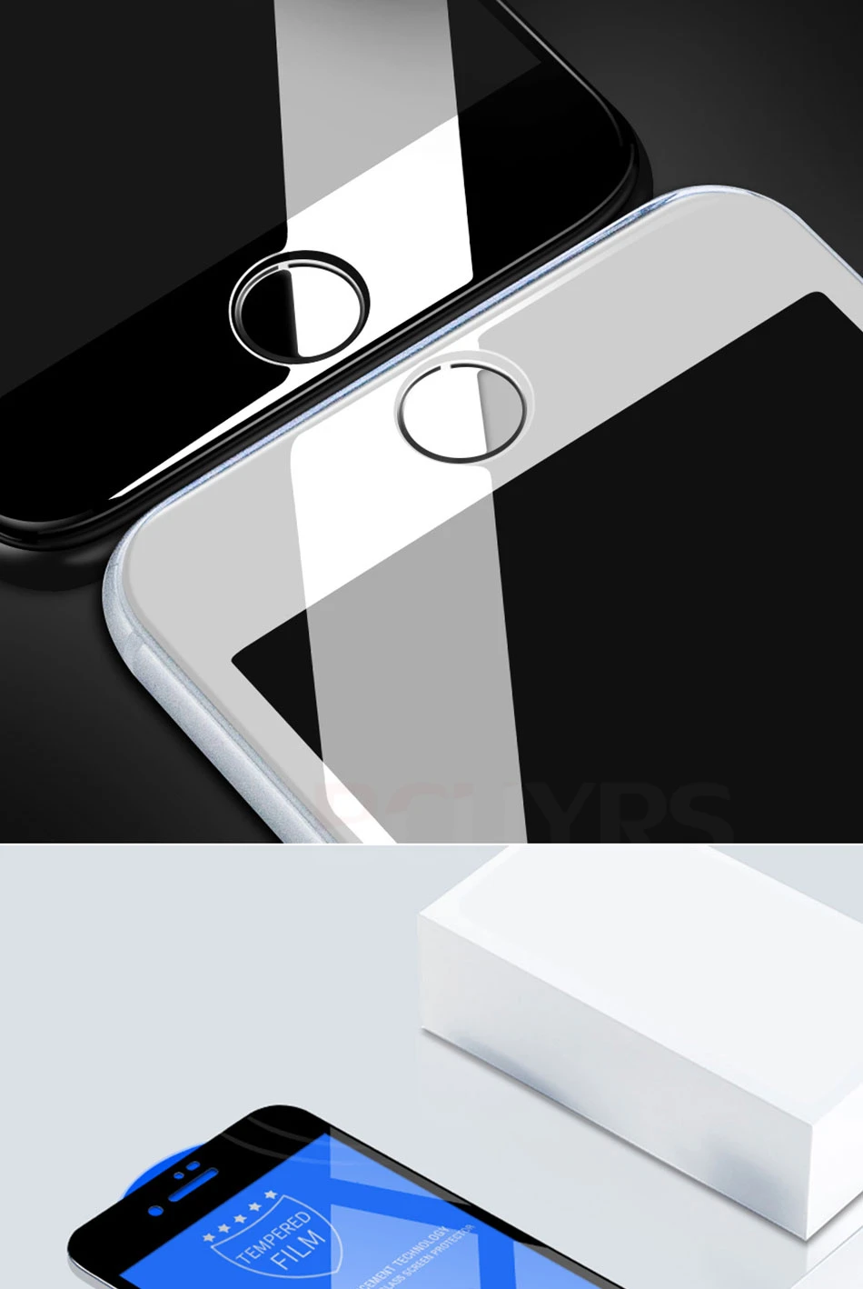 10D защитное стекло против отпечатков пальцев для iPhone 7 8 X XR XS MAX Защита экрана для iPhone 5X6 6s 7 8 Plus закаленное стекло