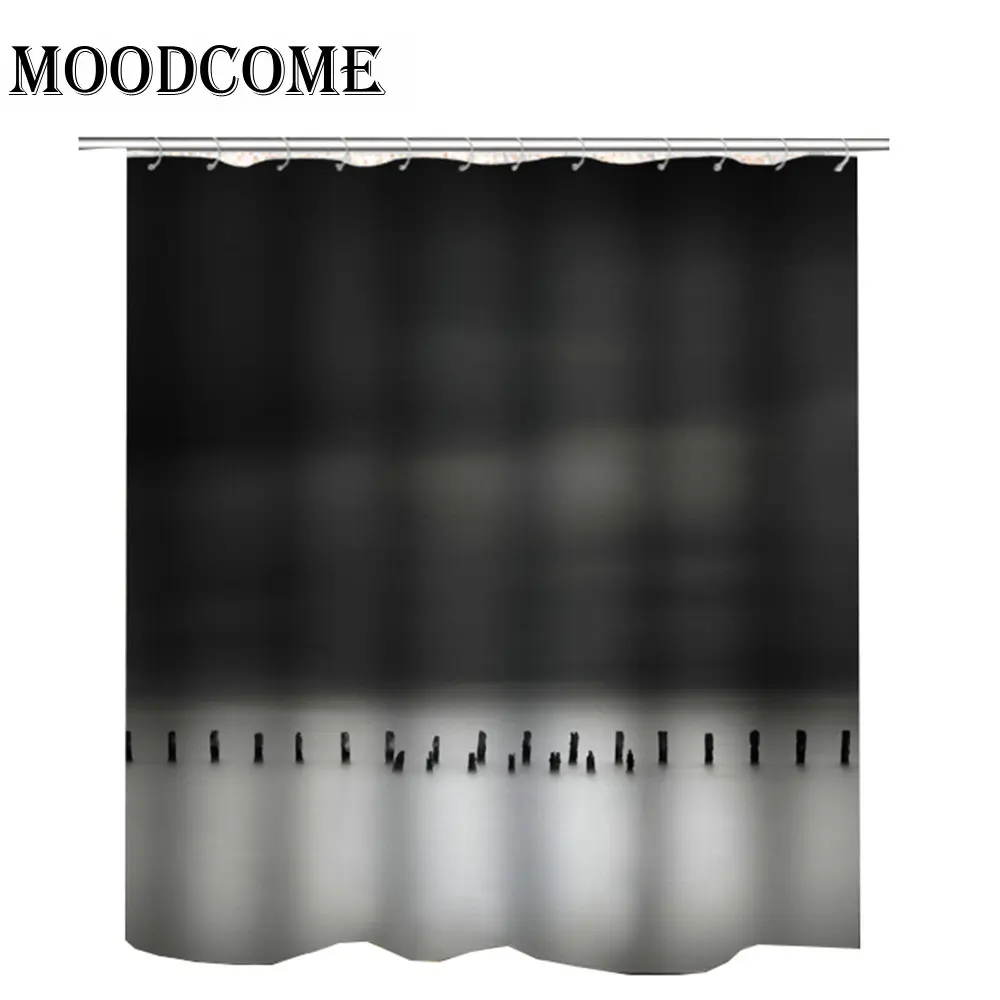 

3d shower curtains grey cortina ducha tela impermeable drop shipping curtain bathroom waterproof