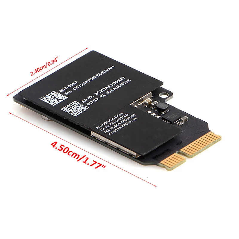 2018 BCM94331CD Dual Band BT 4 0 Беспроводной карты для Apple iMAC A1418 A1419 MacBook|Сетевые карты| |