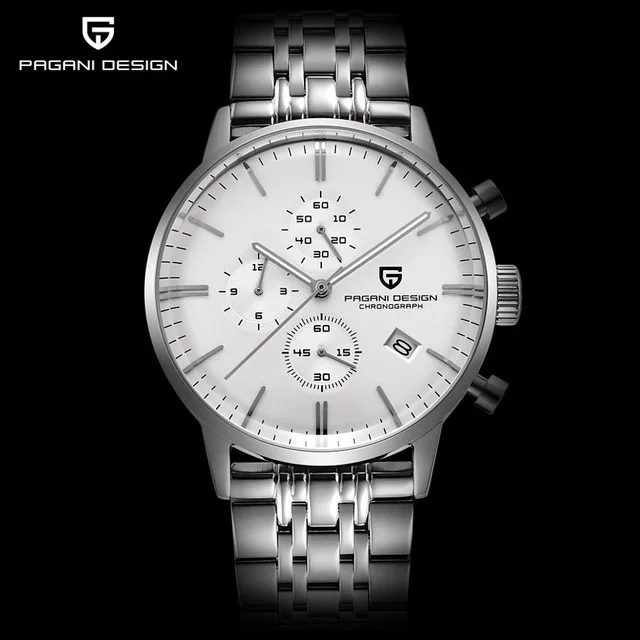 Белый PAGANI Дизайн бренд класса люкс Для мужчин часы Reloj Hombre Водонепроницаемый Спорт Военная Кварцевые часы Для мужчин Relogio Masculino дропшиппинг - Цвет: Белый