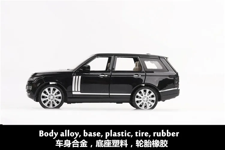1:24 сплав модель автомобиля высокого класса SUV L = 18 см(# M923-6) W/6 дверей открытый отличное качество для коллекции светильник/звук дизайн