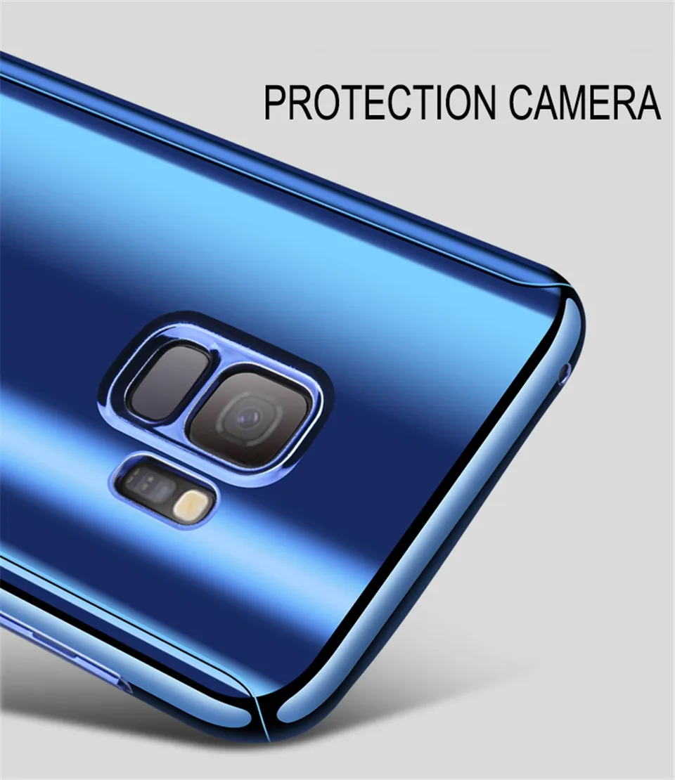 Жесткий чехол на 360 градусов из поликарбоната для samsung Galaxy S10 S9 S8 Plus S10E S7Edge с зеркальным покрытием для samsung A5 A7