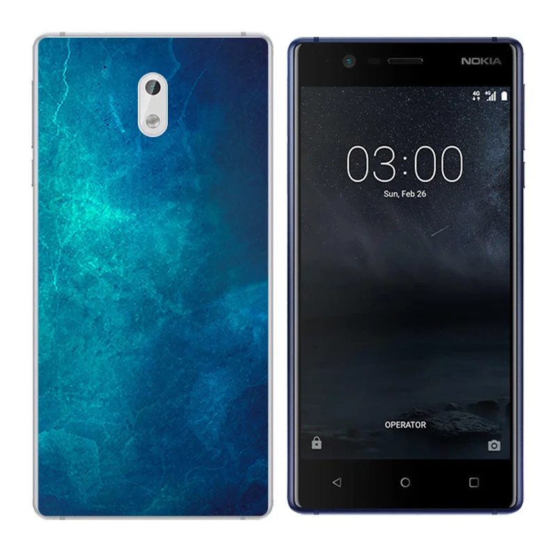 Мягкий ТПУ для Nokia 3 чехол Nokia3 Силиконовая задняя крышка Pine Чехлы телефона с