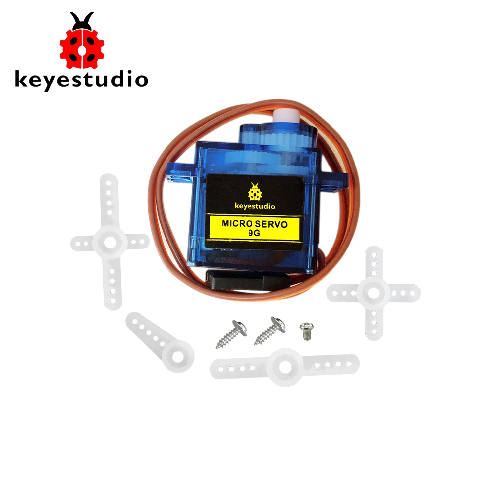 1 шт. keyestudio 9G Мини SG90 90 градусов Серводвигатель синего цвета с PH2.54 разъем для Arduino