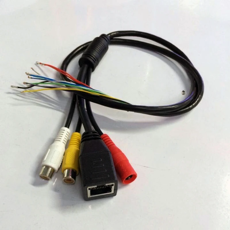 Плата камеры удлинитель RJ45 + DC аудио вход выход сетевой кабель для SMTSEC IP плата