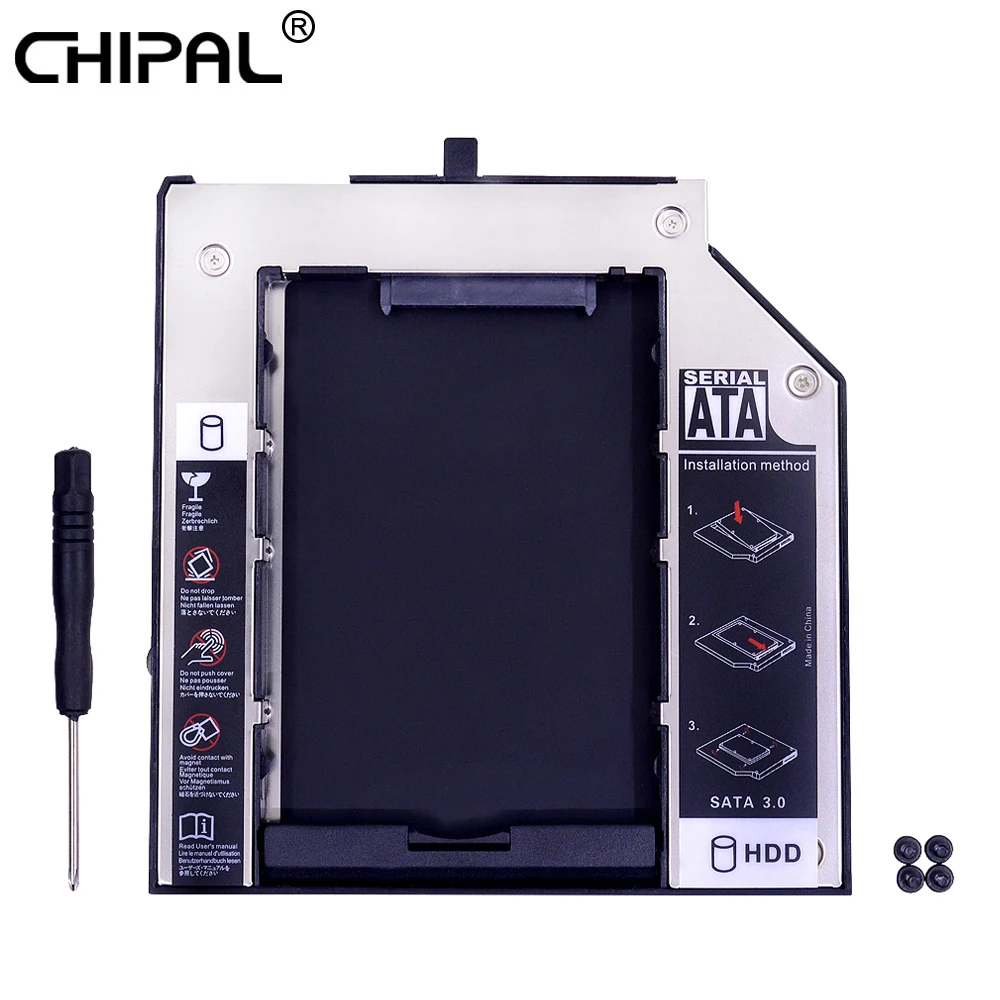 Корпус CHIPAL для установки второго жесткого диска 9 5 мм SATA 3 0 2 дюйма ТБ SSD HDD корпус