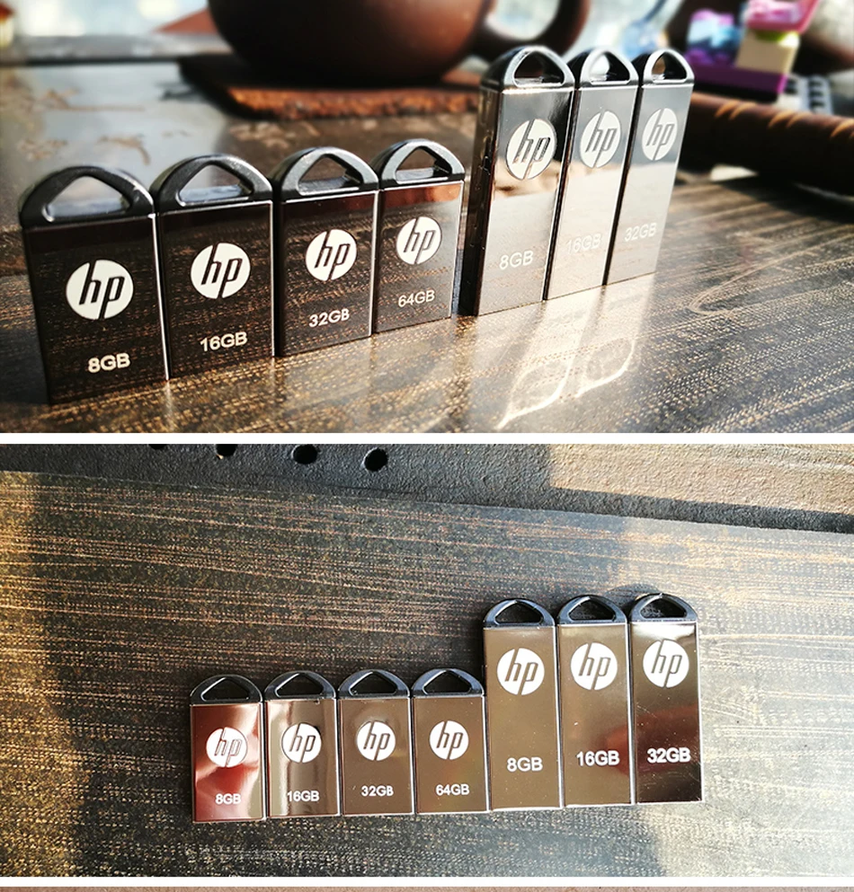 Hp Dual use USB флеш-накопитель 16 Гб/32 ГБ/64 ГБ флеш-накопитель Флешка водонепроницаемый флеш-накопитель карта памяти USB диск мини металлический пылезащитный